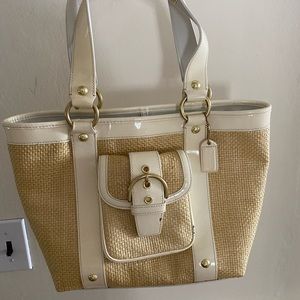 Woven Coach Bag